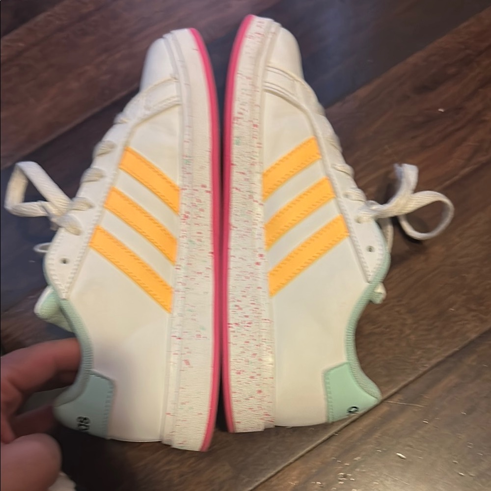Disney adidas Kids Shoes - White and Yellow - Picture 7 of 7